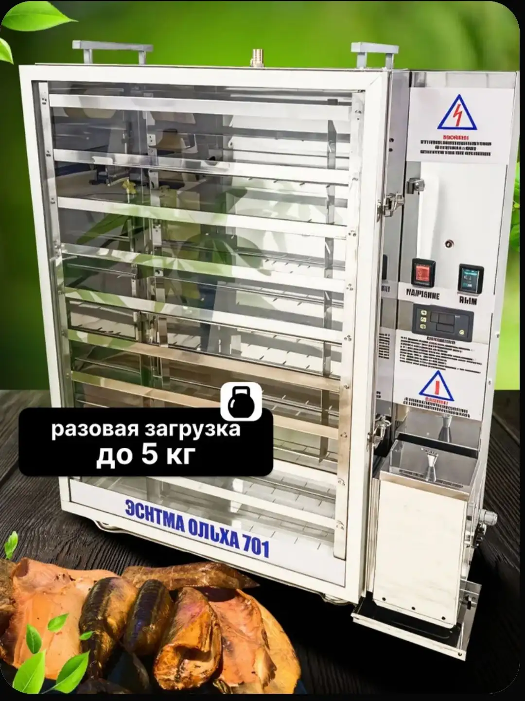 Коптильня холодного копчения с электростатикой